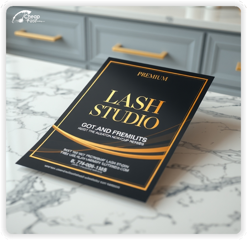 Best Lash Studio Handout, Lash Studio marketing materials print sample