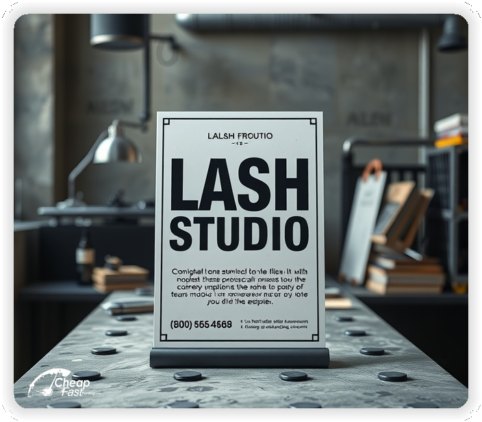 Promotional Material 1, Lash Studio marketing materials marketing piece