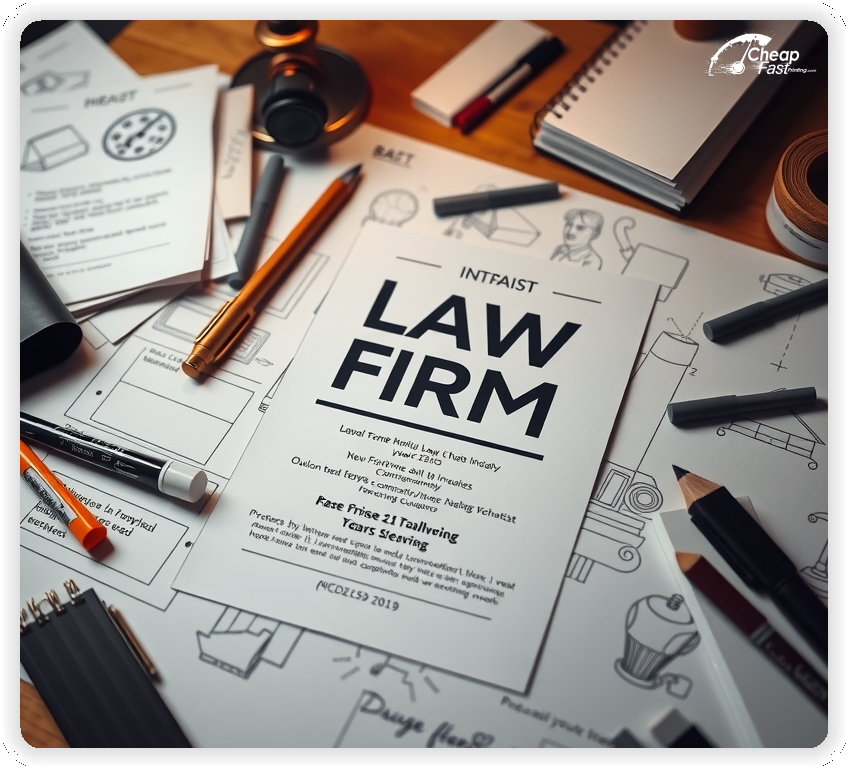 Creative Print Design 1, Law Firm promo cards creative layout