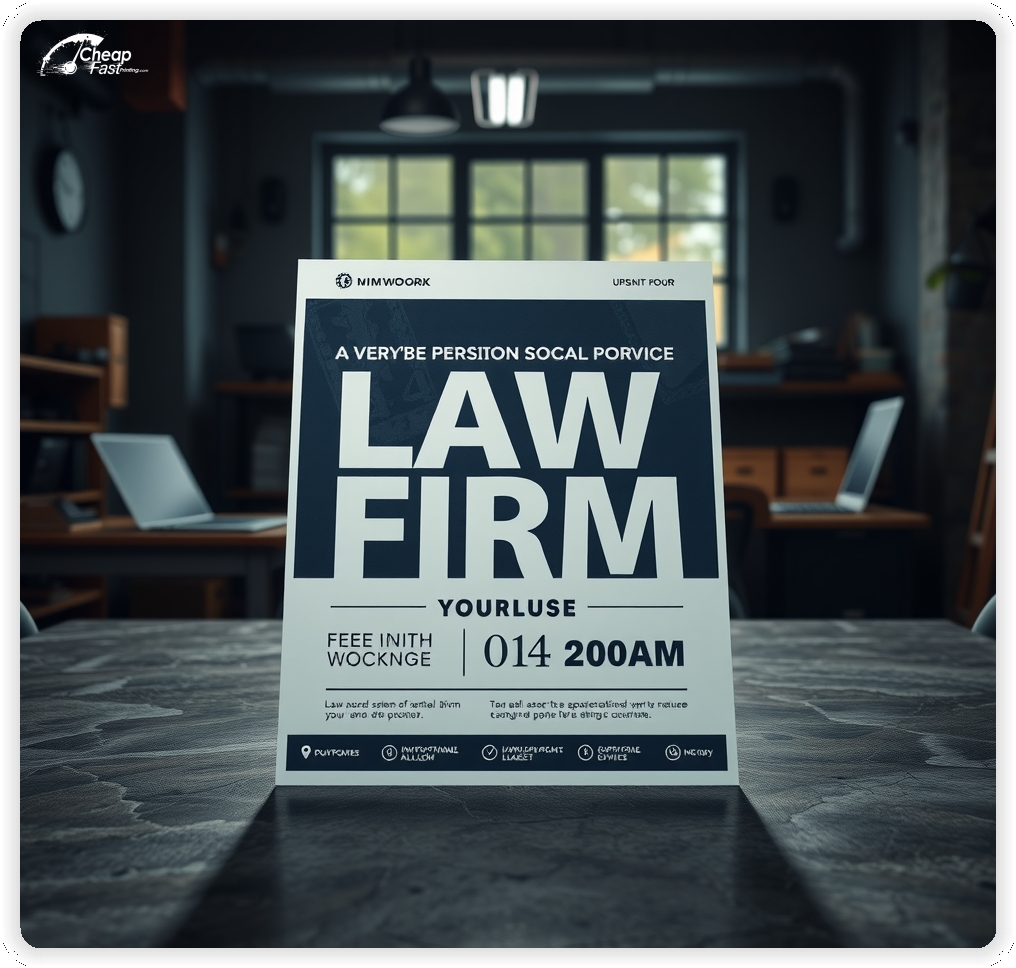Professional Circular 1, Law Firm handouts print sample