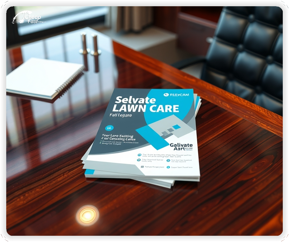 Advertising Brochure 1, Lawn Care leaflets layout example