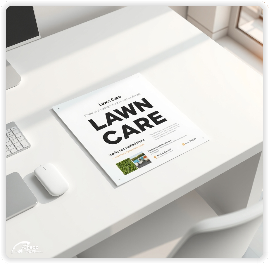 Custom Business Piece 1, Lawn Care advertisements marketing piece