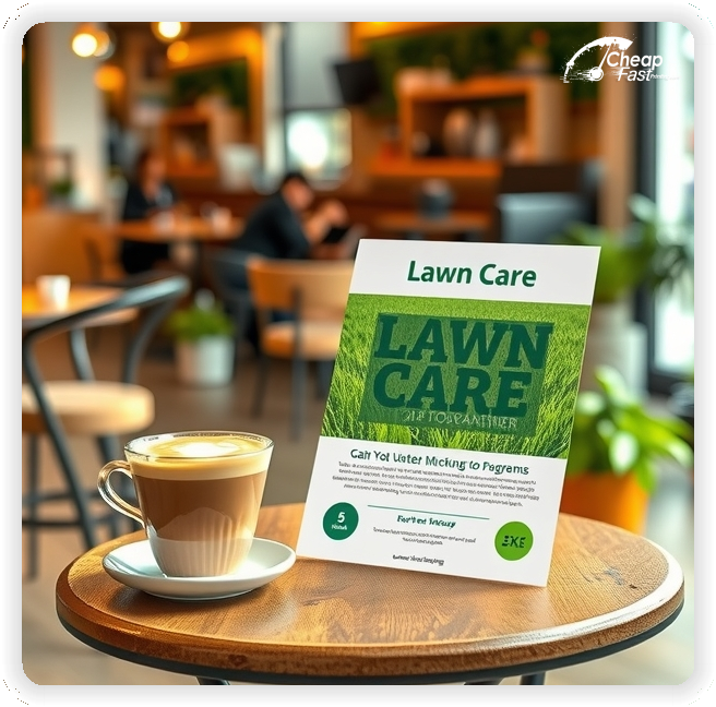 Marketing Handout Design 1, Lawn Care pamphlets design example