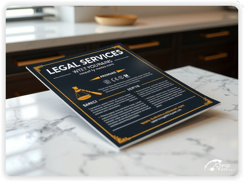 Marketing Handout Design 1, Legal Services pamphlets design example