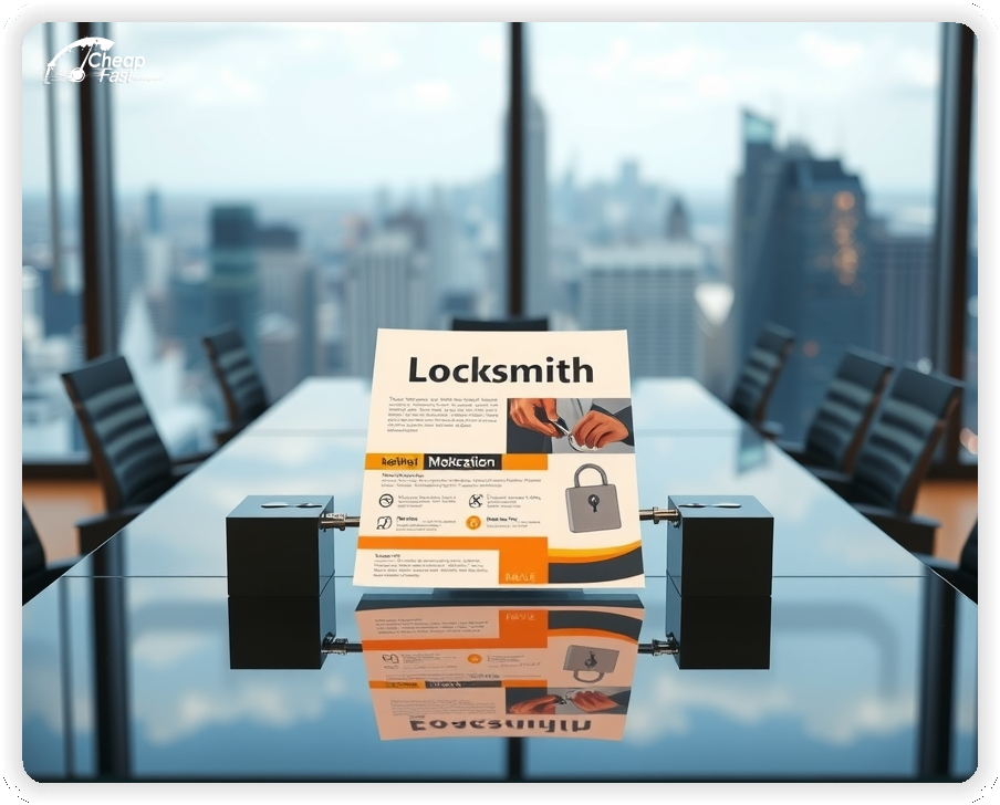 Best Locksmith Handout, Locksmith marketing materials print sample