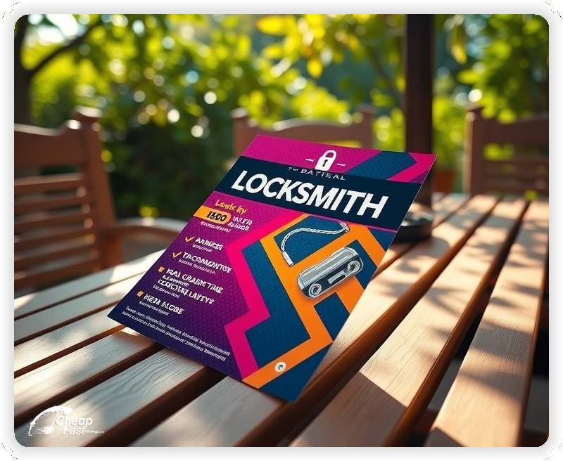 Custom Business Piece 1, Locksmith advertisements marketing piece