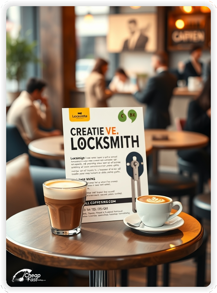 Promo Flyer Sample 1, Locksmith leaflets creative layout