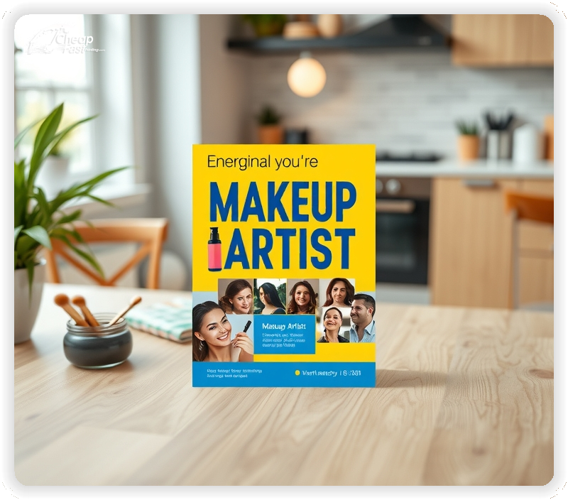 Custom Business Piece 1, Makeup Artist advertisements marketing piece