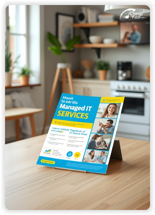 High Quality Leaflet 1, Managed It Services circulars promotion design