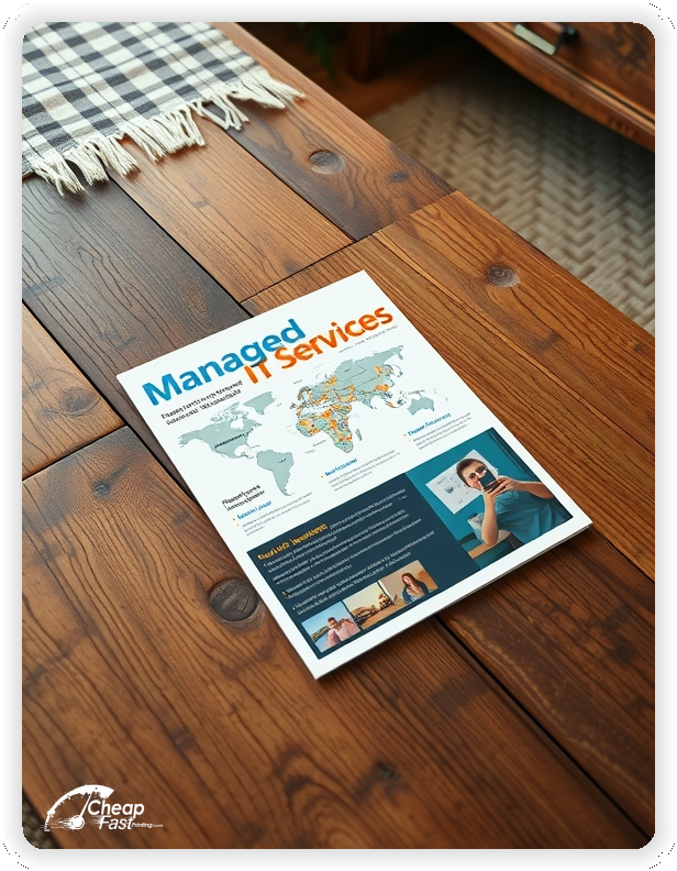Marketing Handout Design 1, Managed It Services pamphlets design example