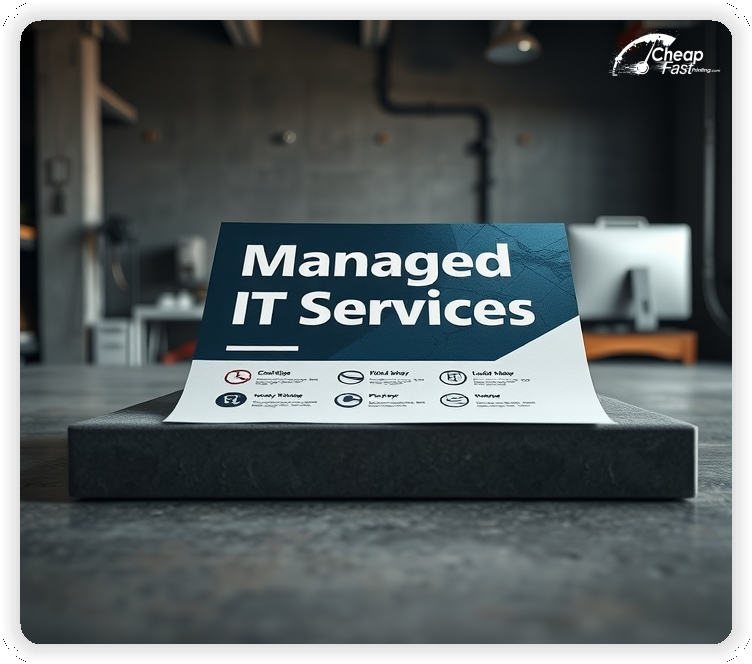 Print Ready Layout 1, Managed It Services brochures layout example