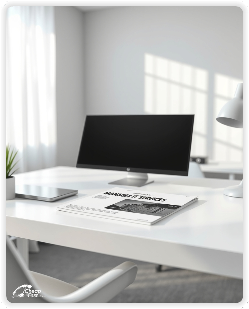 Professional Circular 1, Managed It Services handouts print sample