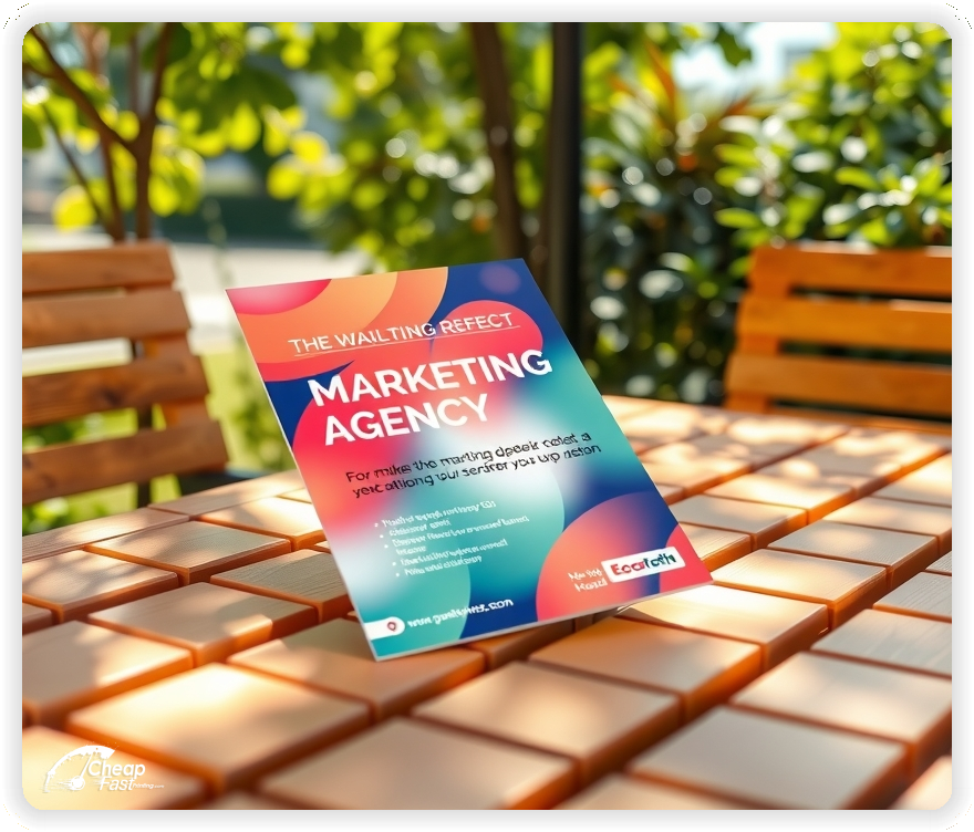 Advertising Brochure 1, Marketing Agency leaflets layout example