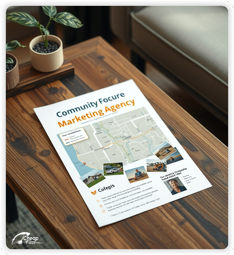 Marketing Handout Design 1, Marketing Agency pamphlets design example