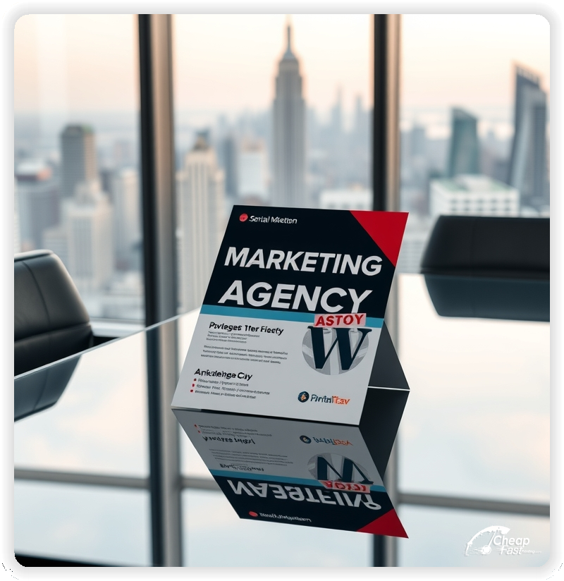 Promo Flyer Sample 1, Marketing Agency leaflets creative layout