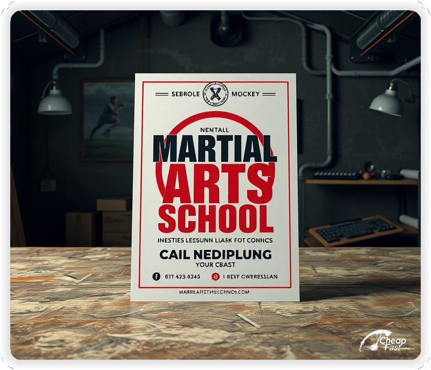 Promo Flyer Sample 1, Martial Arts School leaflets creative layout