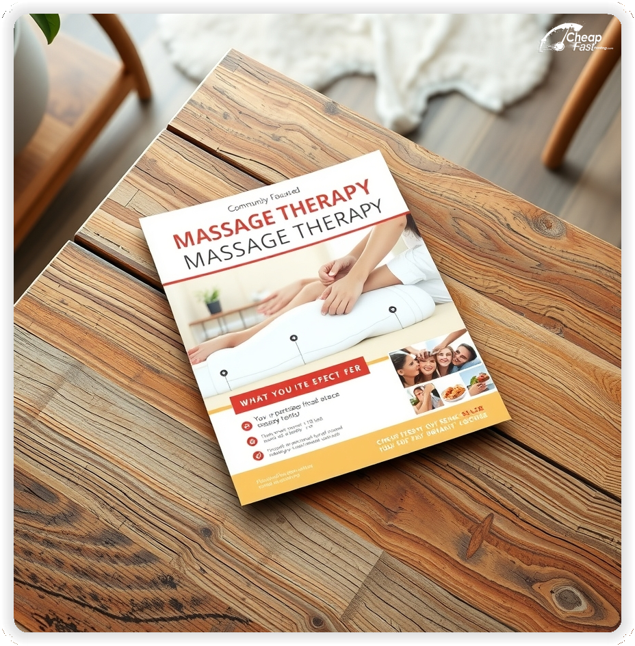 High Quality Leaflet 1, Massage Therapy circulars promotion design