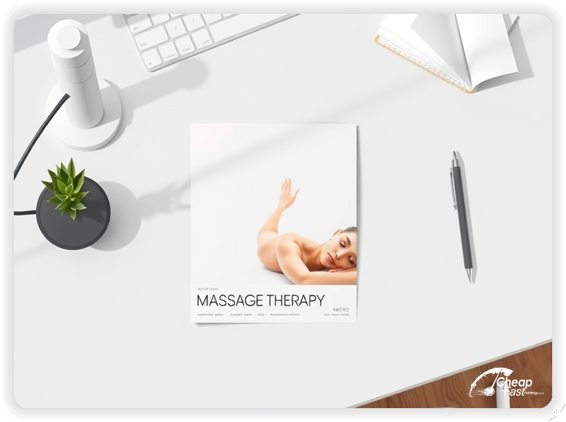 Professional Circular 1, Massage Therapy handouts print sample