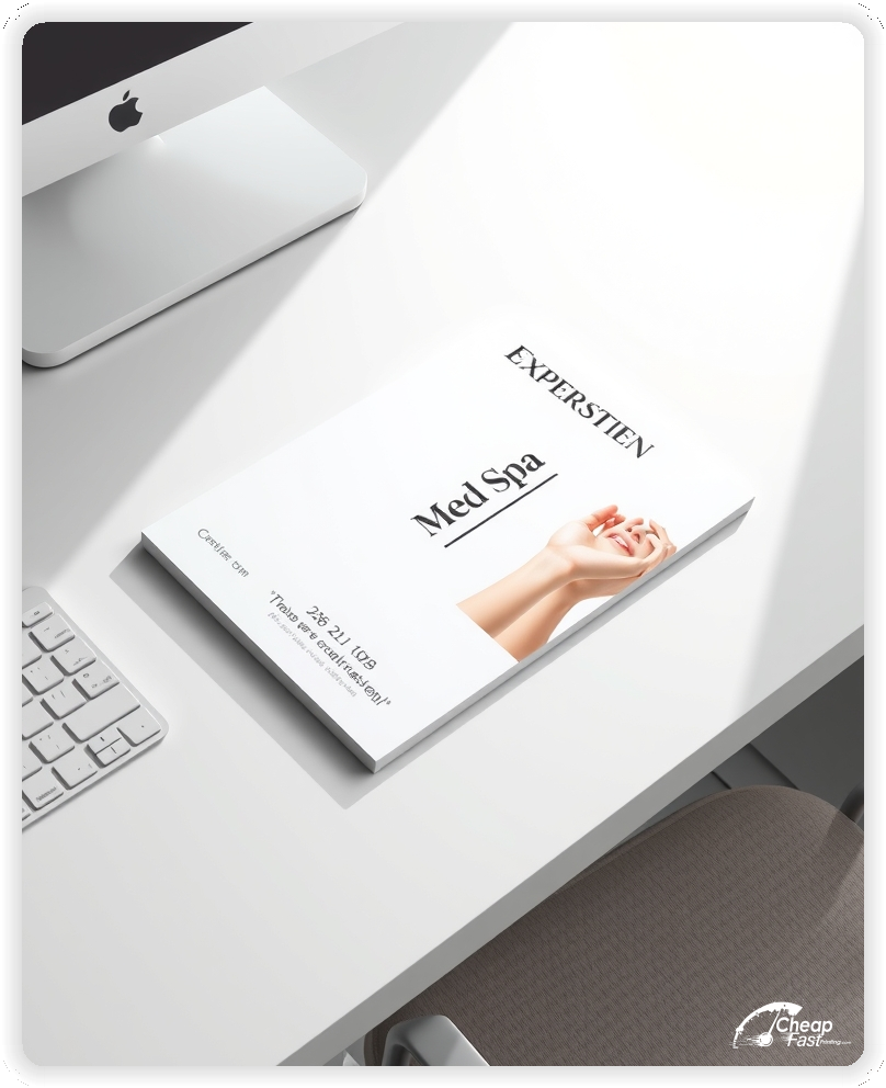 High Quality Leaflet 1, Med Spa circulars promotion design