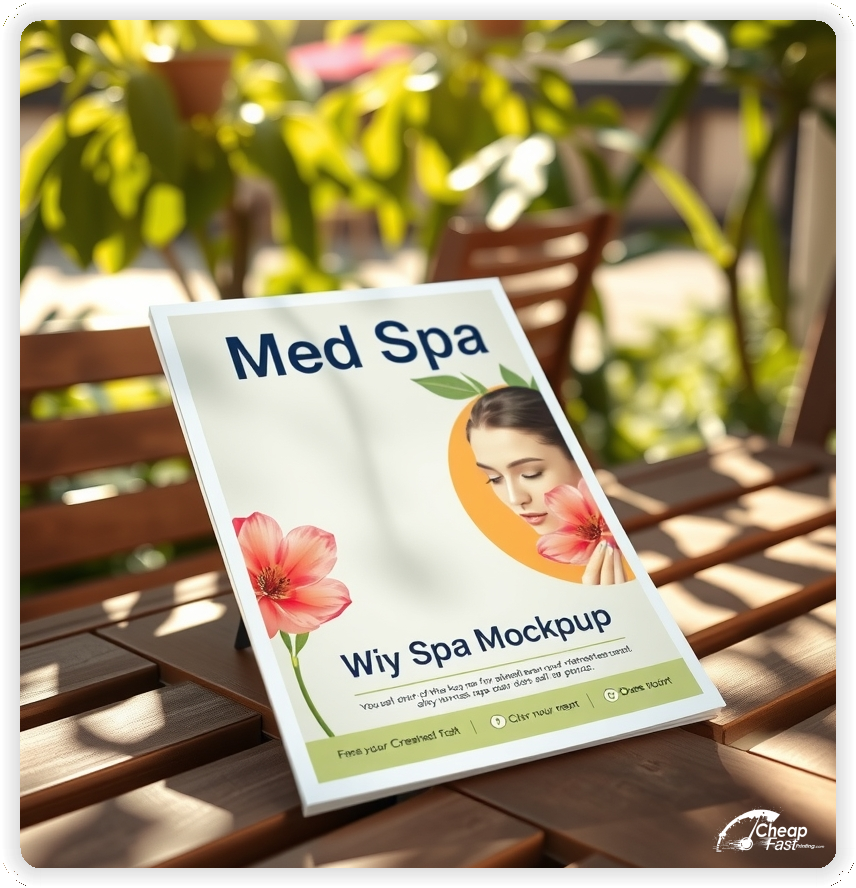 Marketing Handout Design 1, Med Spa pamphlets design example