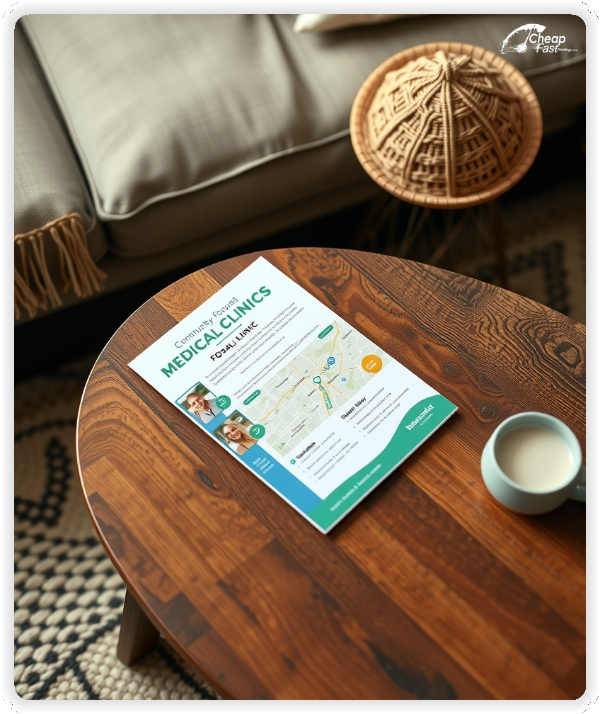 Advertising Brochure 1, Medical Clinic leaflets layout example