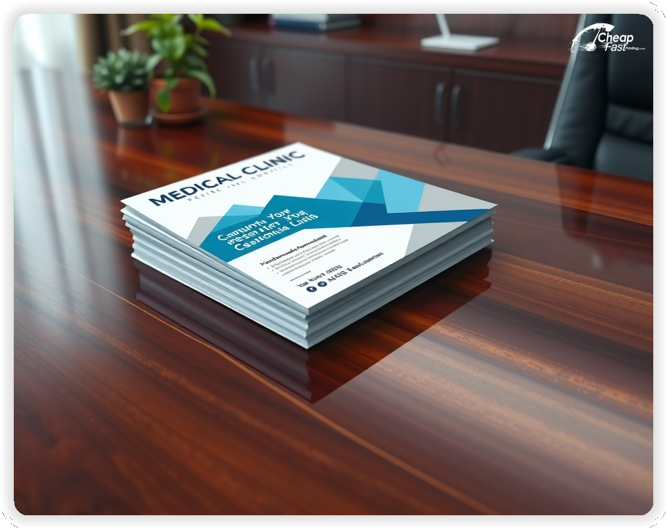 Card For Medical Clinic, Medical Clinic marketing materials print sample