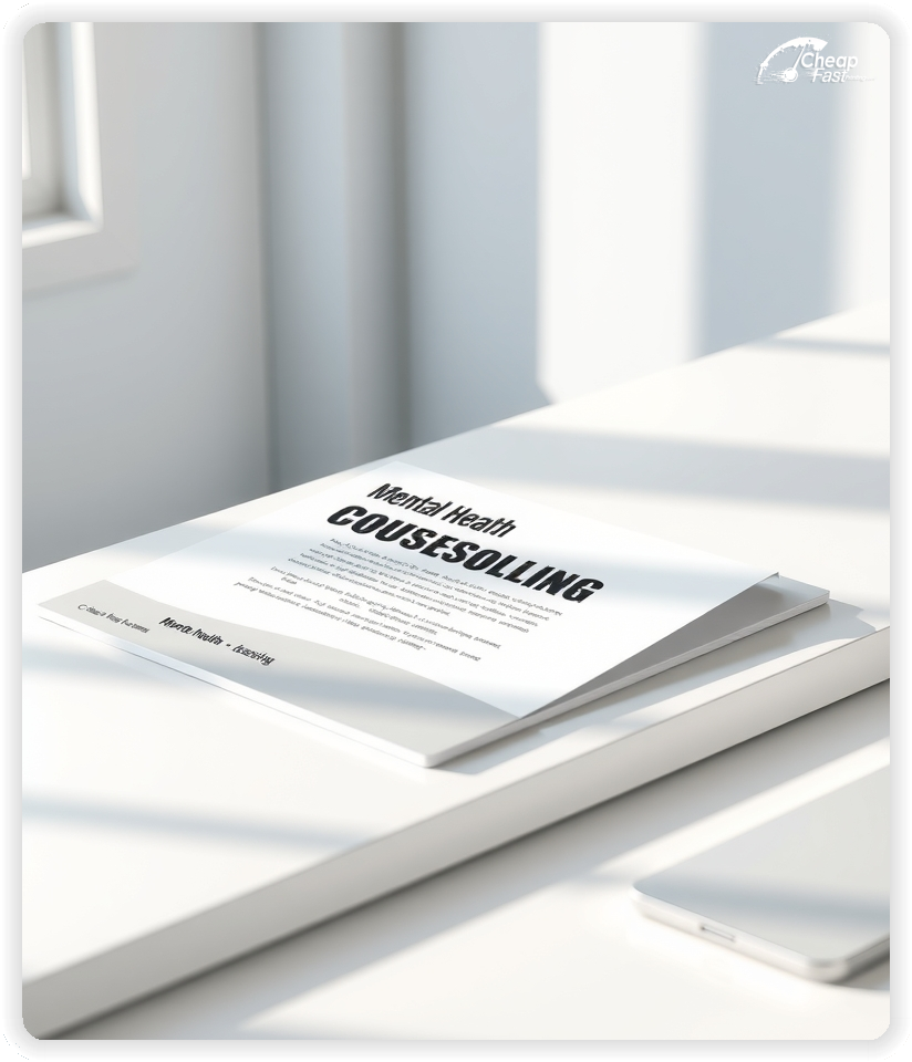 High Quality Leaflet 1, Mental Health Counseling circulars promotion design