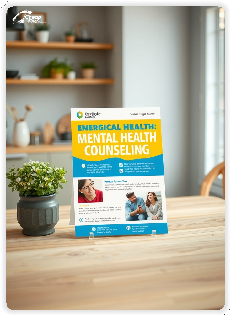 Print Ready Layout 1, Mental Health Counseling brochures layout example