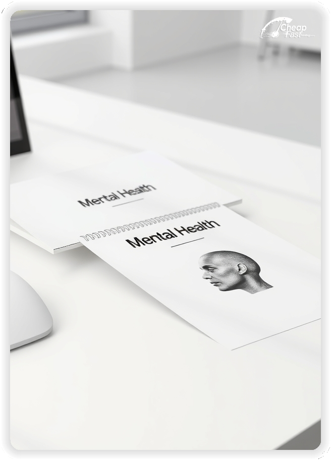 Advertising Brochure 1, Mental Health leaflets layout example