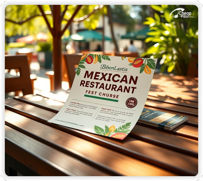 Custom Business Piece 1, Mexican Restaurant advertisements marketing piece