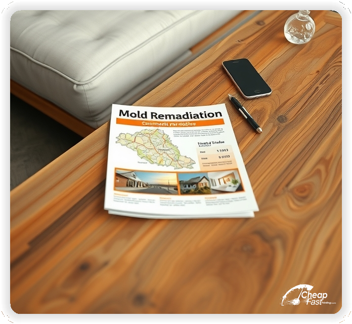 Best Mold Remediation Brochure, Mold Remediation marketing materials print sample