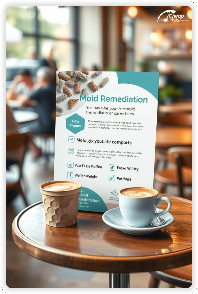 Custom Business Piece 1, Mold Remediation advertisements marketing piece