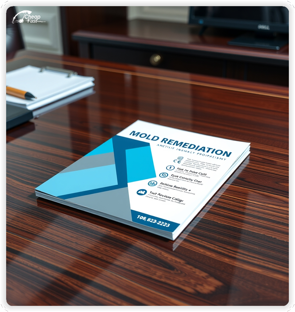 Promo Flyer Sample 1, Mold Remediation leaflets creative layout