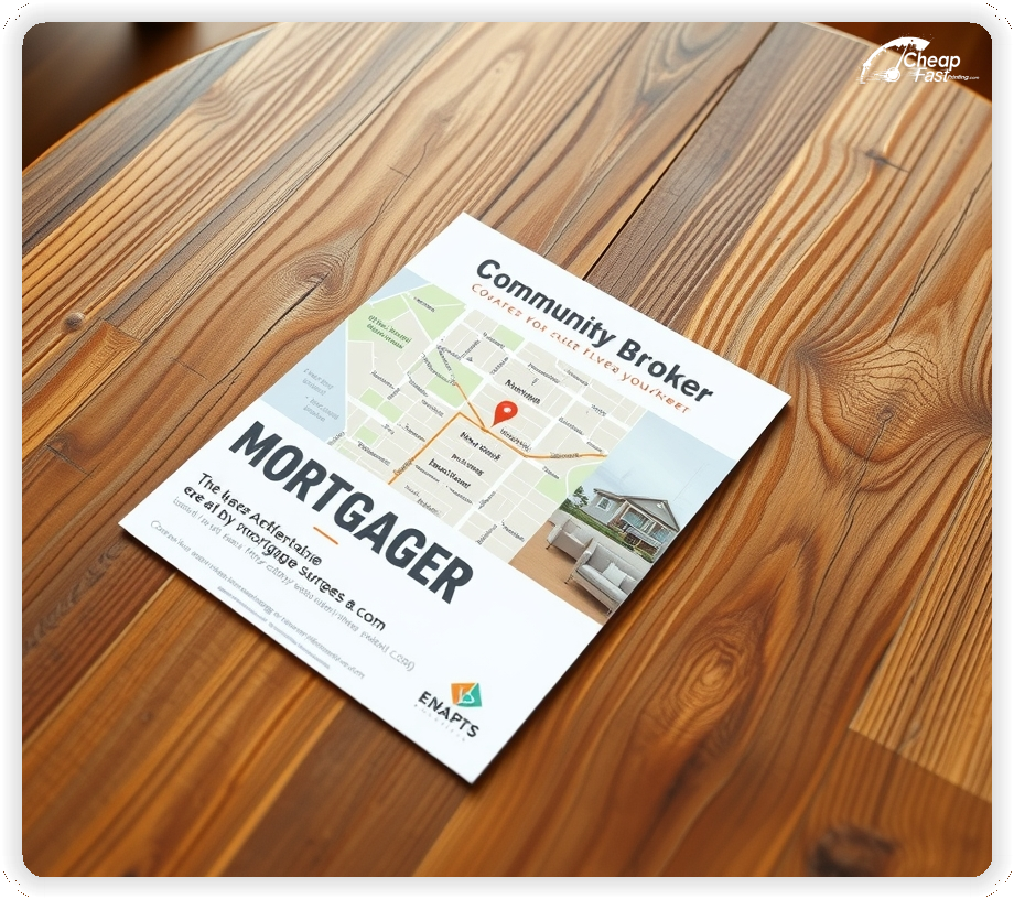 Creative Print Design 1, Mortgage Broker promo cards creative layout