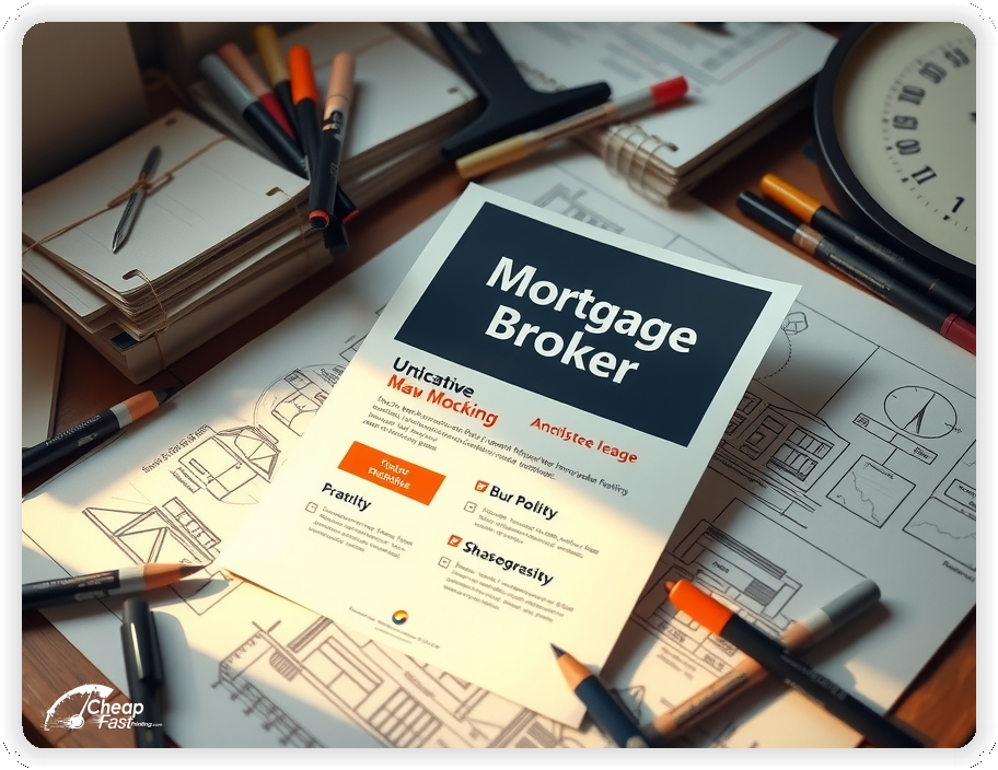 High Quality Leaflet 1, Mortgage Broker circulars promotion design