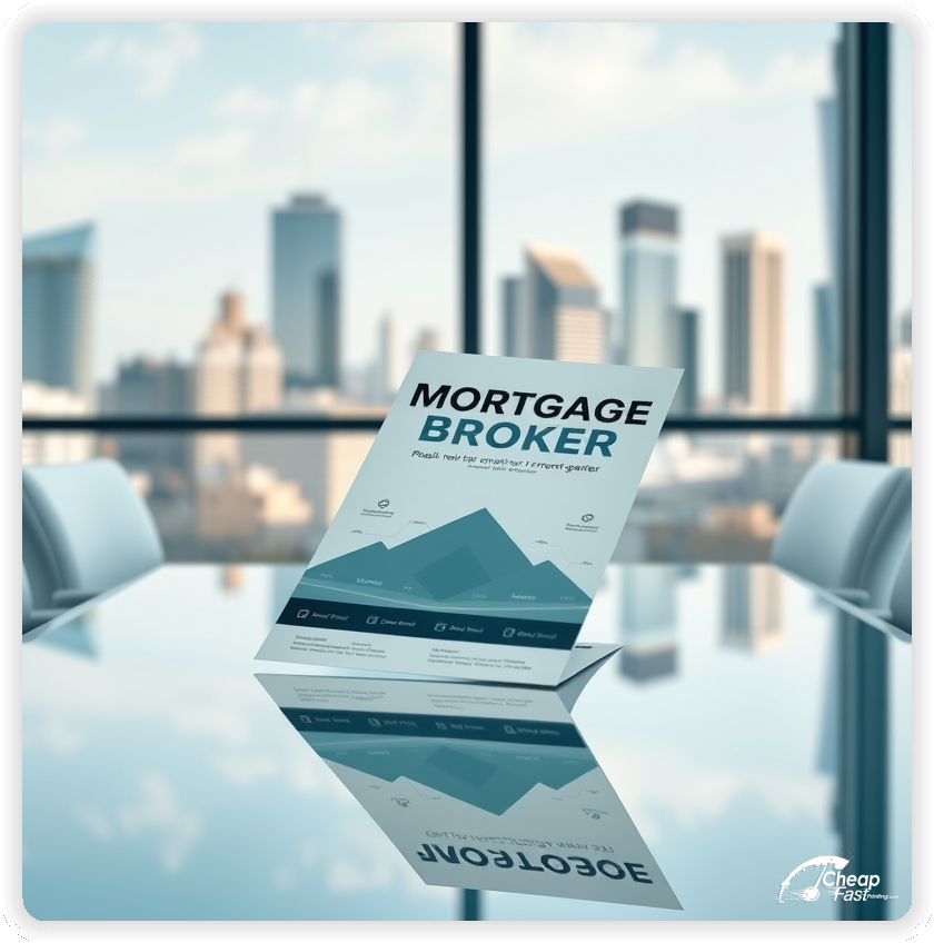 Print Ready Layout 1, Mortgage Broker brochures layout example