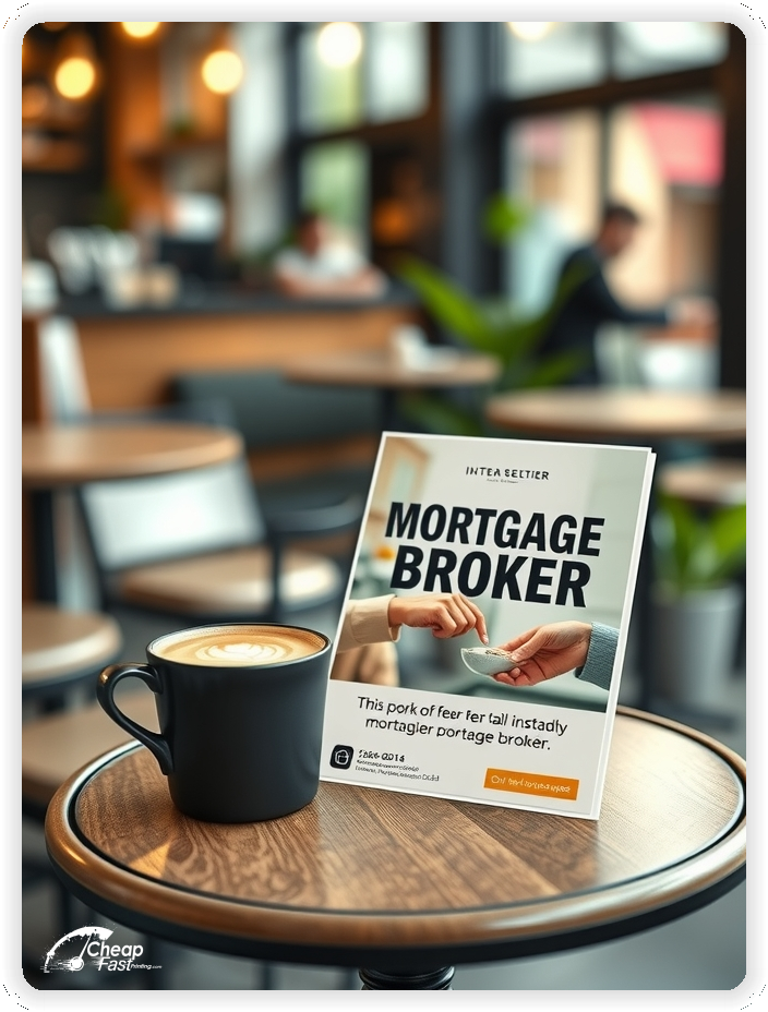 Promo Flyer Sample 1, Mortgage Broker leaflets creative layout