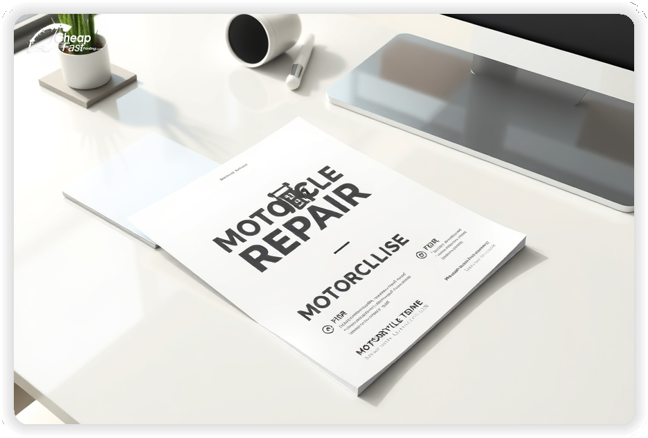 Professional Circular 1, Motorcycle Repair handouts print sample
