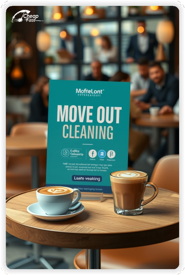 Promo Flyer Sample 1, Move Out Cleaning leaflets creative layout