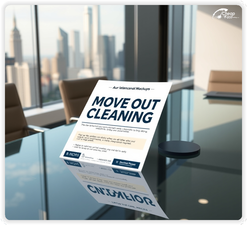 Promotional Material 1, Move Out Cleaning marketing materials marketing piece