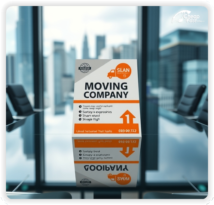 Creative Print Design 1, Moving Company promo cards creative layout