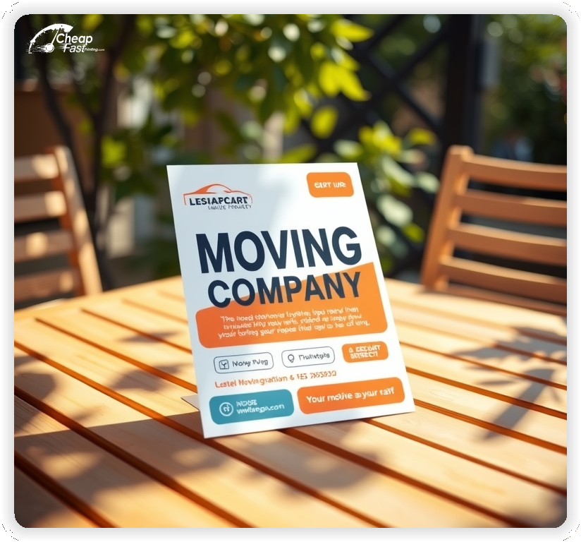 Custom Business Piece 1, Moving Company advertisements marketing piece