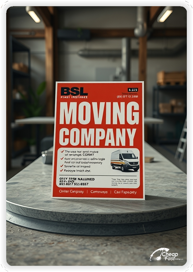 High Quality Leaflet 1, Moving Company circulars promotion design