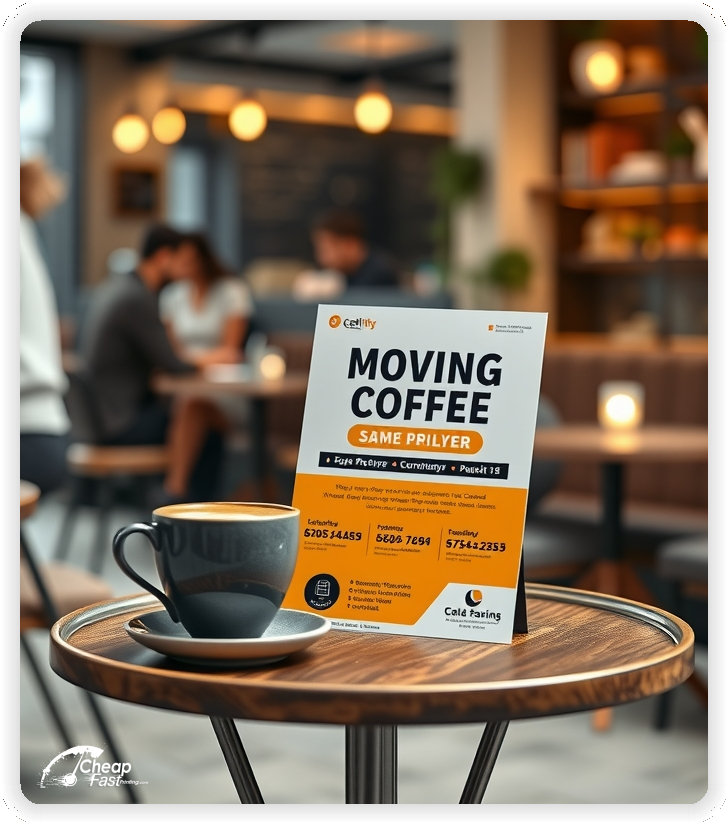 Marketing Handout Design 1, Moving Company pamphlets design example