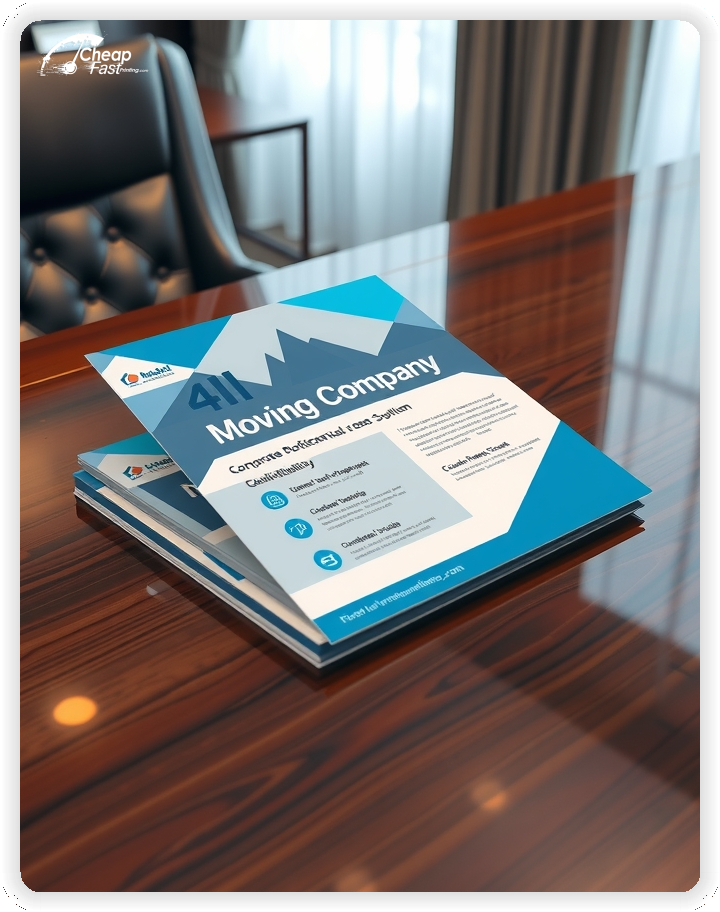 Professional Circular 1, Moving Company handouts print sample