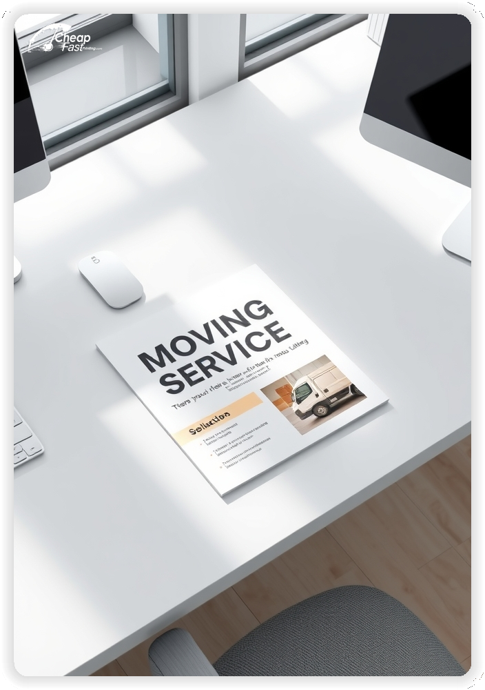 Advertising Brochure 1, Moving Services leaflets layout example