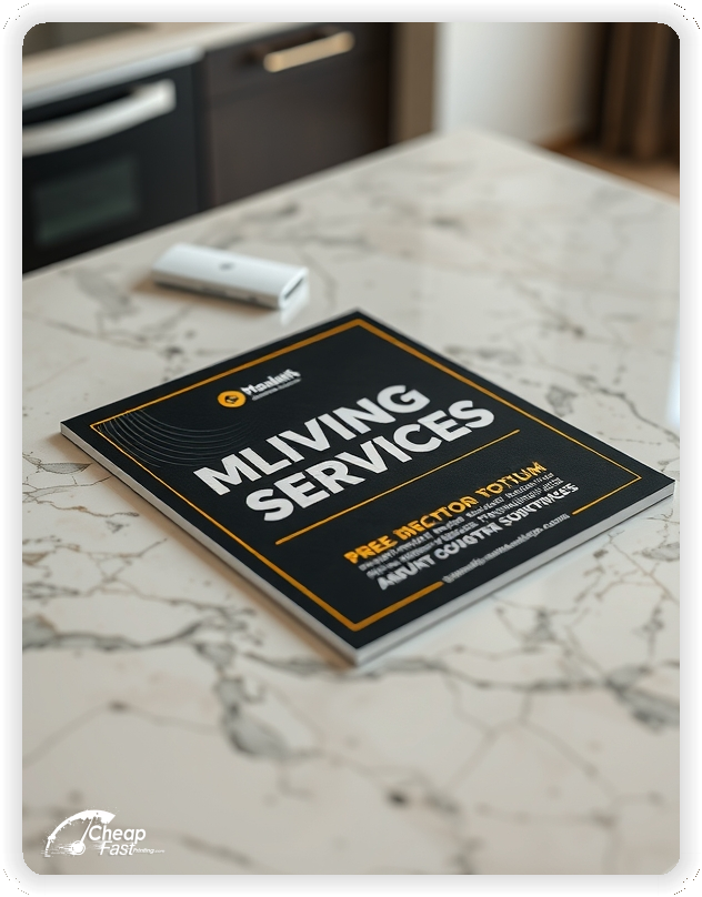 Best Moving Services Sheet, Moving Services marketing materials print sample