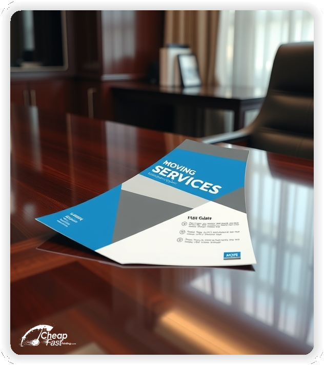Creative Print Design 1, Moving Services promo cards creative layout