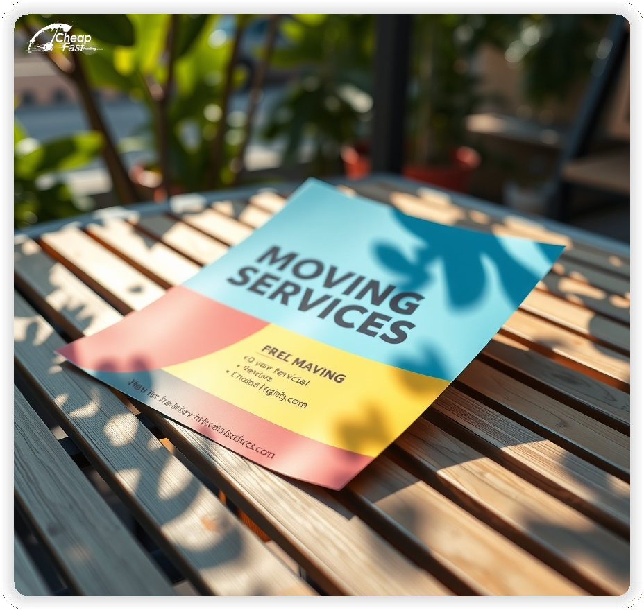 High Quality Leaflet 1, Moving Services circulars promotion design