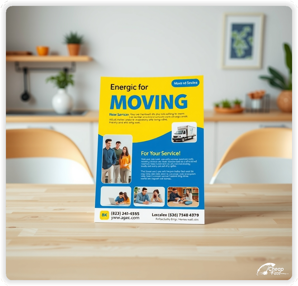 Marketing Handout Design 1, Moving Services pamphlets design example